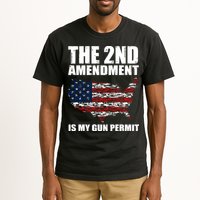 The 2nd Amendment Is My Gun Permit American Gun Flag Tall T-Shirt