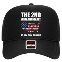 The 2nd Amendment Is My Gun Permit American Gun Flag Trucker Hat