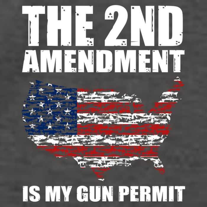 The 2nd Amendment Is My Gun Permit American Gun Flag Vector Backpack