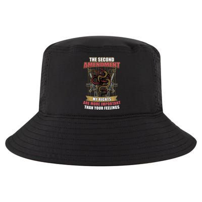 The 2nd Amendment My Rights Are More Important Than Your Feelings Cool Comfort Performance Bucket Hat