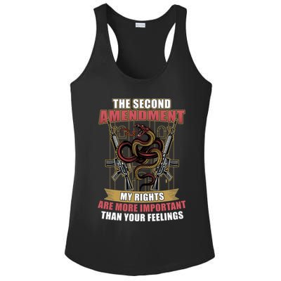 The 2nd Amendment My Rights Are More Important Than Your Feelings Ladies PosiCharge Competitor Racerback Tank