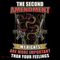 The 2nd Amendment My Rights Are More Important Than Your Feelings Tall Sweatshirt
