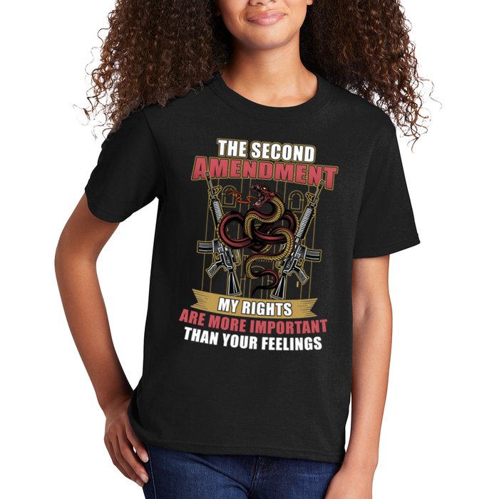 The 2nd Amendment My Rights Are More Important Than Your Feelings Kids T-Shirt