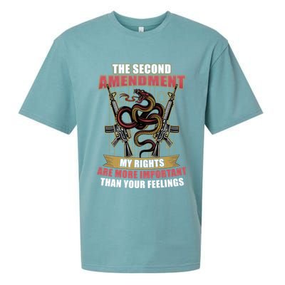 The 2nd Amendment My Rights Are More Important Than Your Feelings Sueded Cloud Jersey T-Shirt