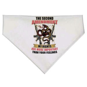 The 2nd Amendment My Rights Are More Important Than Your Feelings USA-Made Doggie Bandana