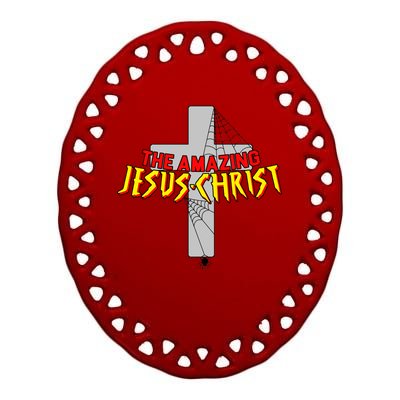 The Amazing Jesus-Christ Ceramic Oval Ornament