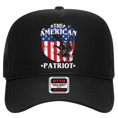 The American Patriot Est 1776 High Crown Mesh Back Trucker Hat