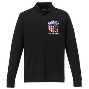 The American Patriot Est 1776 Performance Long Sleeve Polo