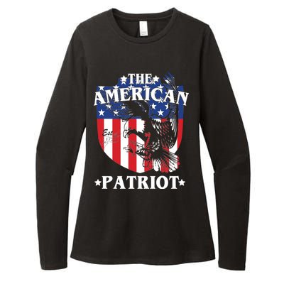 The American Patriot Est 1776 Womens CVC Long Sleeve Shirt