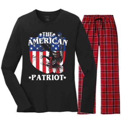 The American Patriot Est 1776 Women's Long Sleeve Flannel Pajama Set 