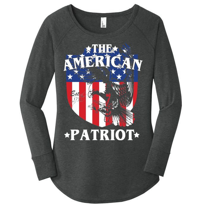 The American Patriot Est 1776 Women's Perfect Tri Tunic Long Sleeve Shirt