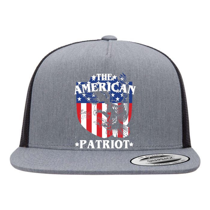 The American Patriot Est 1776 Flat Bill Trucker Hat