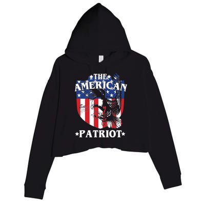 The American Patriot Est 1776 Crop Fleece Hoodie