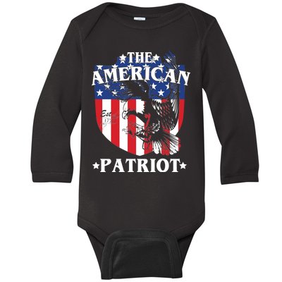 The American Patriot Est 1776 Baby Long Sleeve Bodysuit