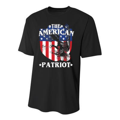 The American Patriot Est 1776 Youth Performance Sprint T-Shirt