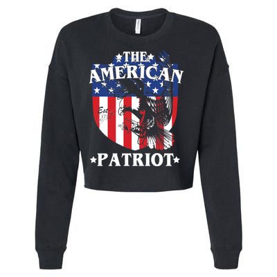 The American Patriot Est 1776 Cropped Pullover Crew