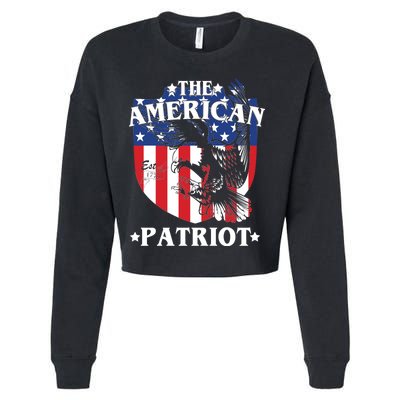 The American Patriot Est 1776 Cropped Pullover Crew