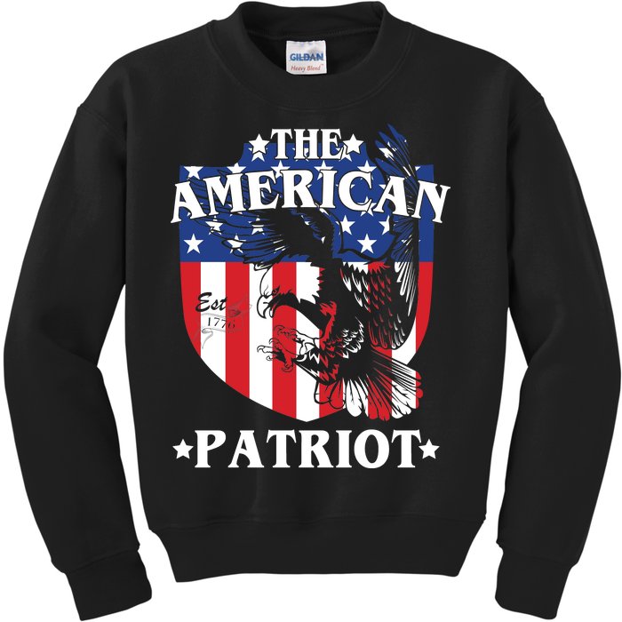 The American Patriot Est 1776 Kids Sweatshirt