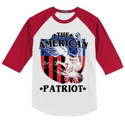 The American Patriot Est 1776 Kids Colorblock Raglan Jersey