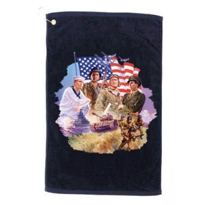 The Armed Forces Platinum Collection Golf Towel