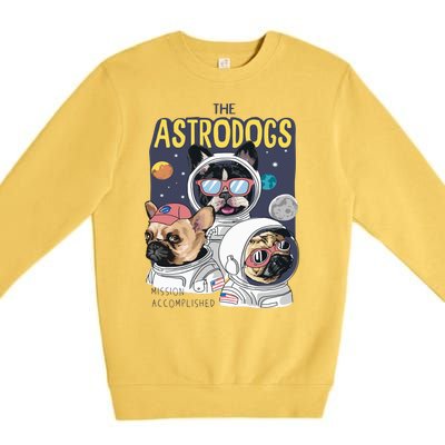 The Astrodogs Astronauts Dogs In Space Premium Crewneck Sweatshirt