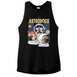 The Astrodogs Astronauts Dogs In Space Ladies PosiCharge Tri-Blend Wicking Tank