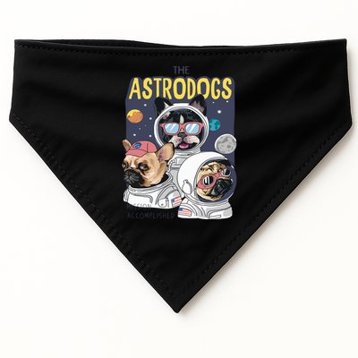 The Astrodogs Astronauts Dogs In Space USA-Made Doggie Bandana
