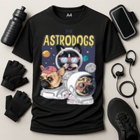 The Astrodogs Astronauts Dogs In Space Cooling Performance Crew T-Shirt