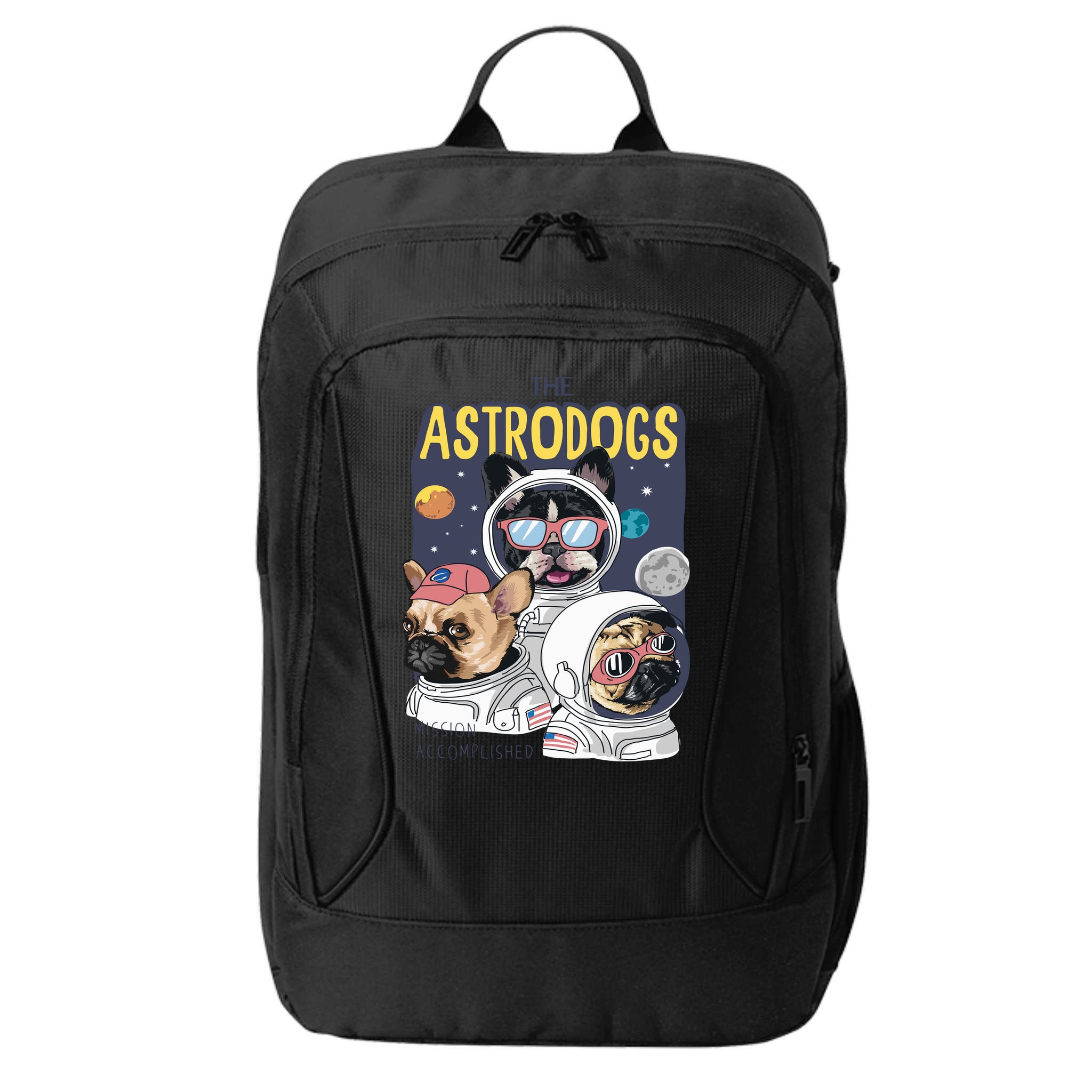The Astrodogs Astronauts Dogs In Space City Backpack