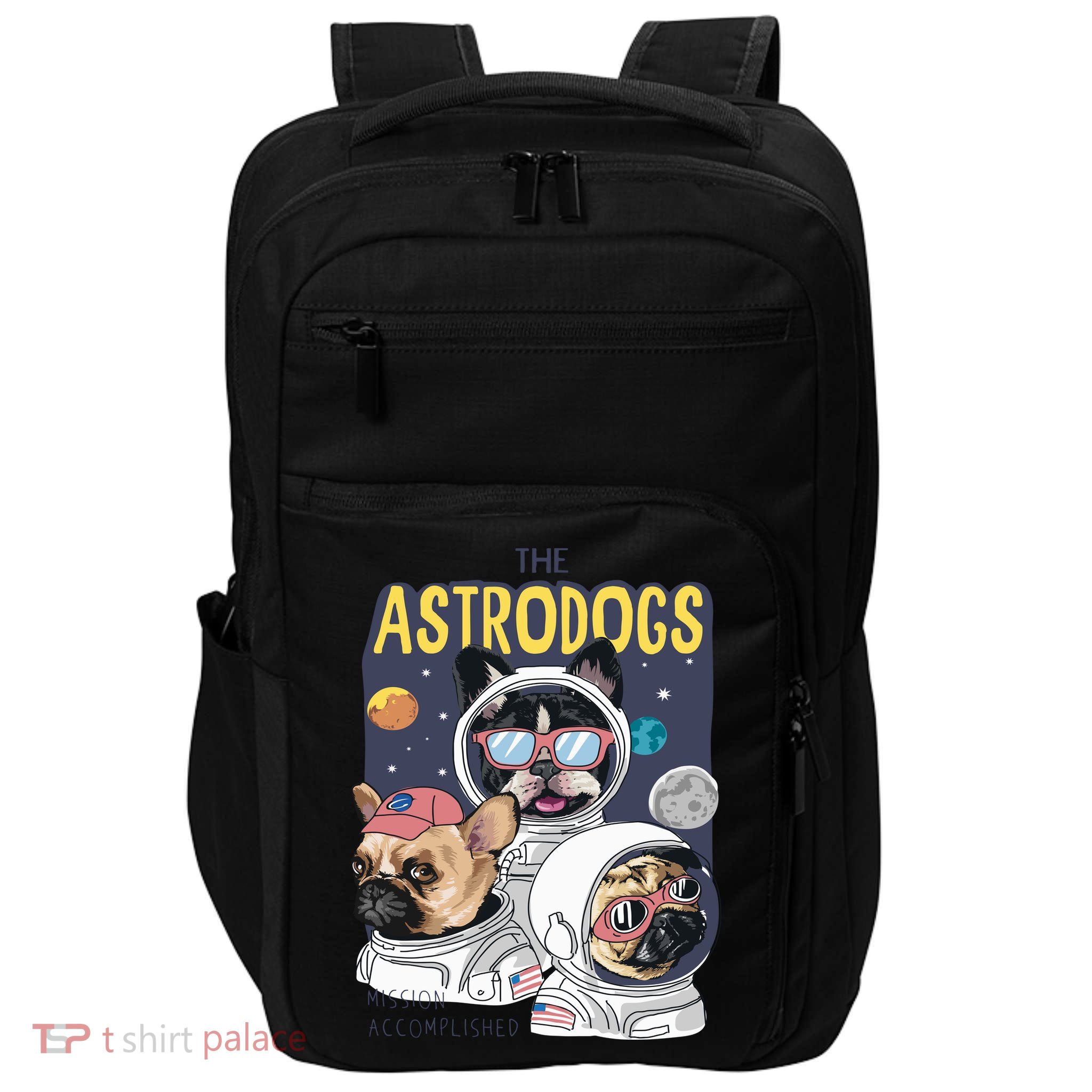 The Astrodogs Astronauts Dogs In Space Impact Tech Backpack