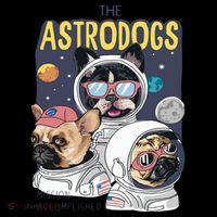 The Astrodogs Astronauts Dogs In Space Cooling Performance Long Sleeve Crew