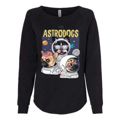 The Astrodogs Astronauts Dogs In Space Womens California Wash Sweatshirt