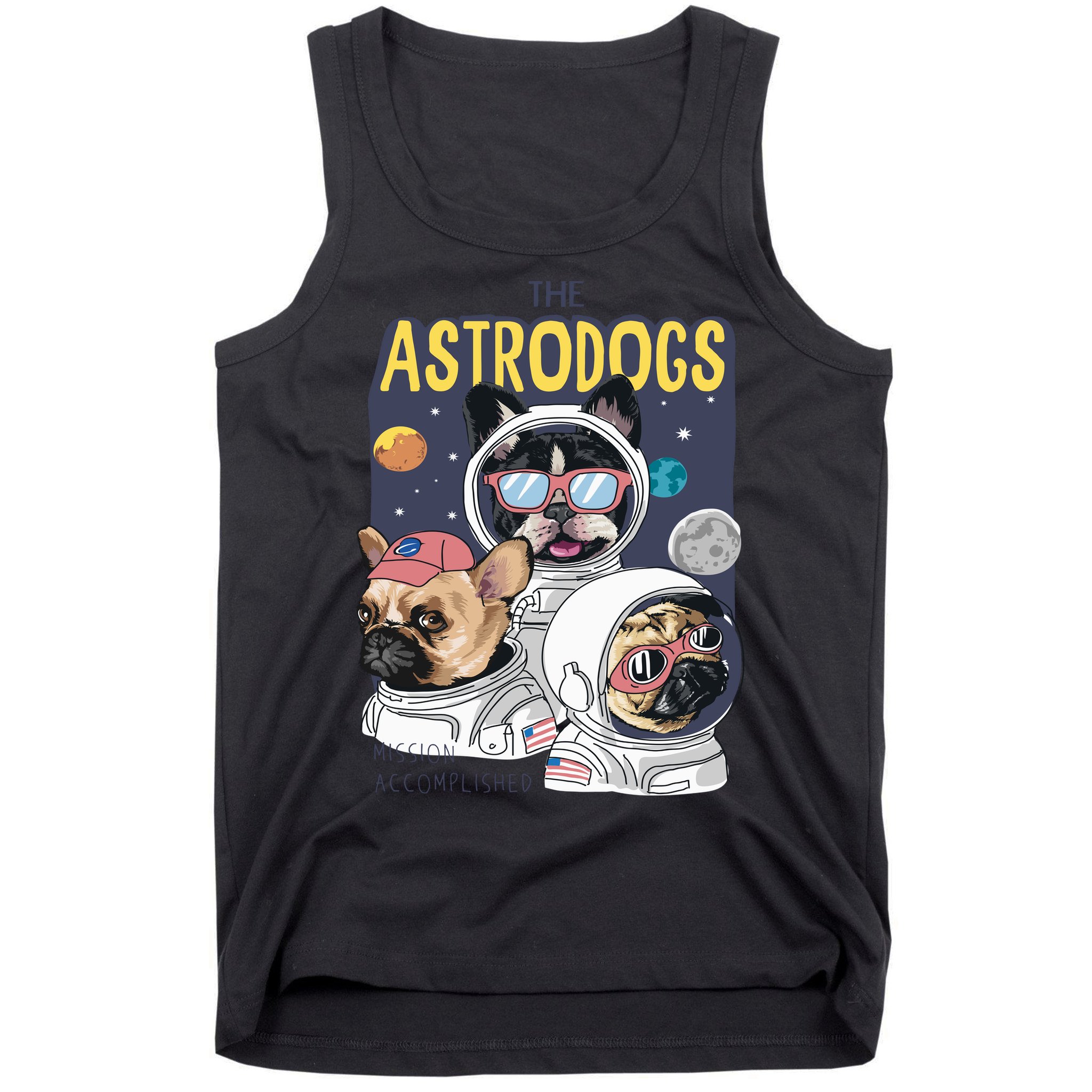 The Astrodogs Astronauts Dogs In Space Tank Top