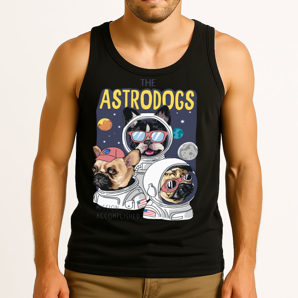 The Astrodogs Astronauts Dogs In Space Tank Top