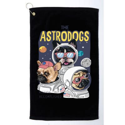 The Astrodogs Astronauts Dogs In Space Golf Towel