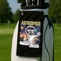 The Astrodogs Astronauts Dogs In Space Golf Towel
