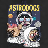 The Astrodogs Astronauts Dogs In Space Golf Towel