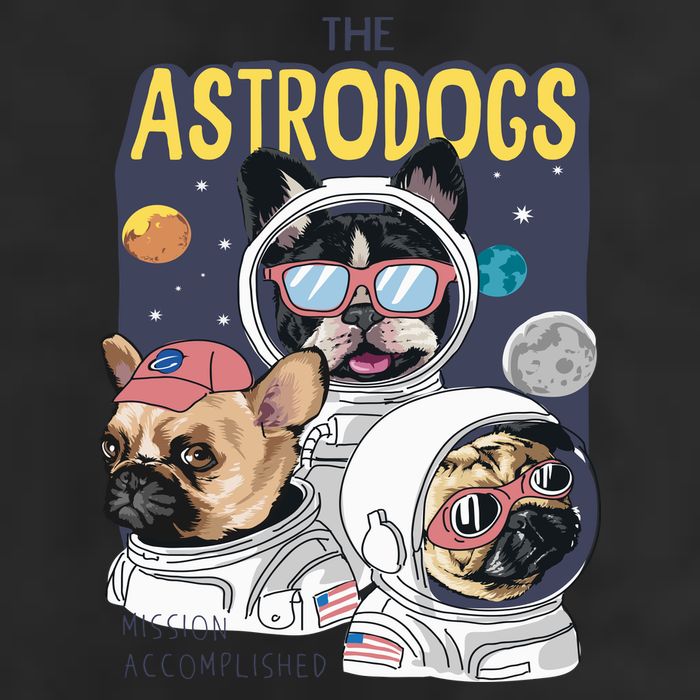 The Astrodogs Astronauts Dogs In Space Golf Towel