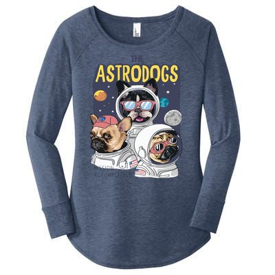 The Astrodogs Astronauts Dogs In Space Women's Perfect Tri Tunic Long Sleeve Shirt