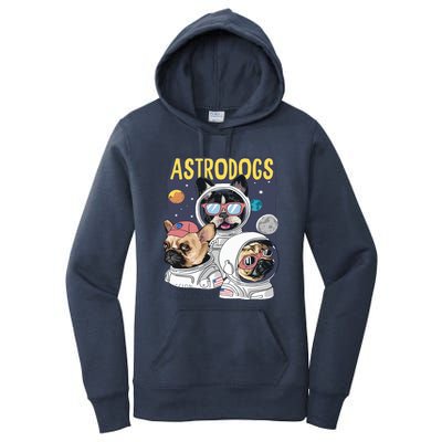 The Astrodogs Astronauts Dogs In Space Women's Pullover Hoodie