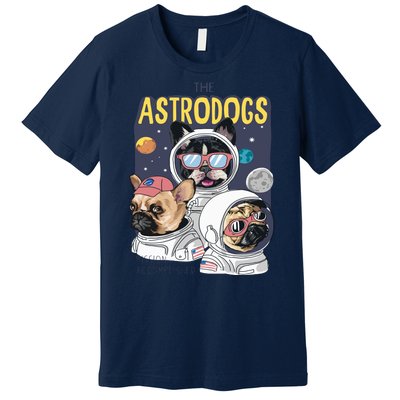 The Astrodogs Astronauts Dogs In Space Premium T-Shirt