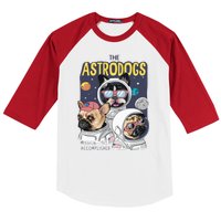 The Astrodogs Astronauts Dogs In Space Baseball Sleeve Shirt