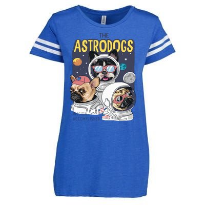 The Astrodogs Astronauts Dogs In Space Enza Ladies Jersey Football T-Shirt