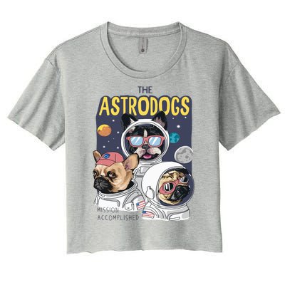 The Astrodogs Astronauts Dogs In Space Women's Crop Top Tee