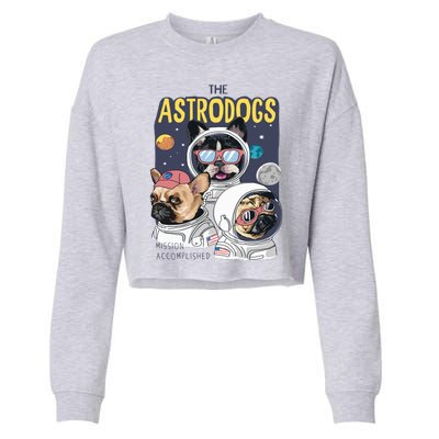 The Astrodogs Astronauts Dogs In Space Cropped Pullover Crew