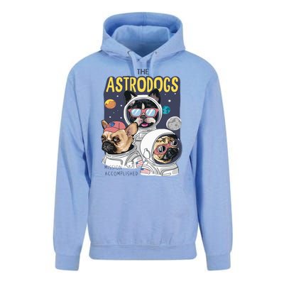 The Astrodogs Astronauts Dogs In Space Unisex Surf Hoodie