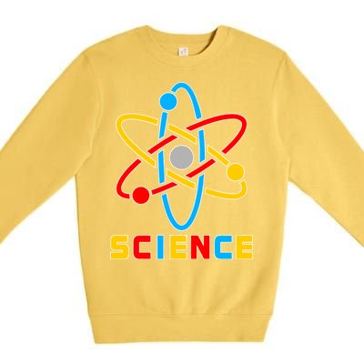 The Atom Science Logo Premium Crewneck Sweatshirt