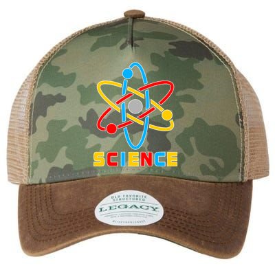 The Atom Science Logo Legacy Tie Dye Trucker Hat