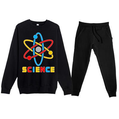 The Atom Science Logo Premium Crewneck Sweatsuit Set