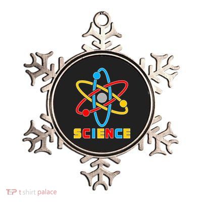 The Atom Science Logo Metallic Star Ornament